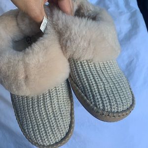 Ugg Wrin Rib-Knit Slippers Pink